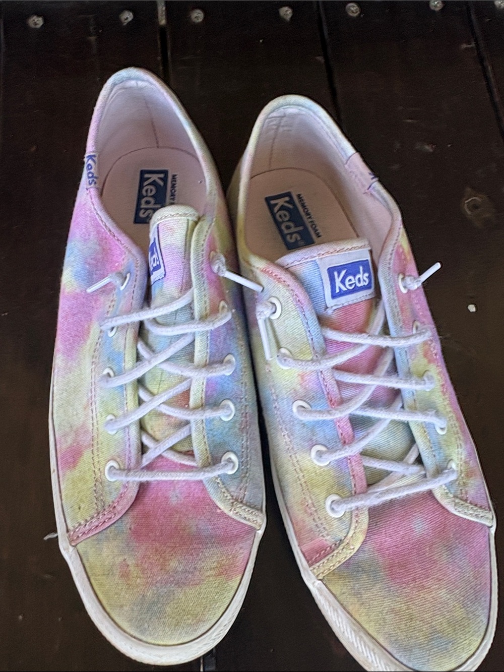 Keds Pastel Tie-Dye Canvas Sneakers